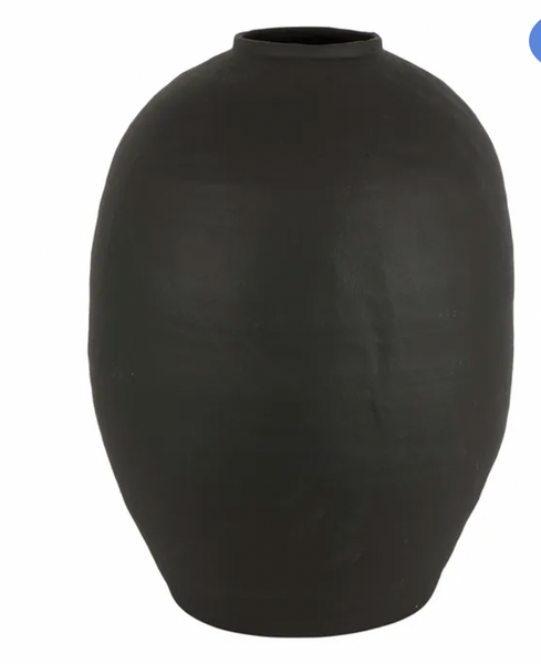 Terracotta Vase Large Black