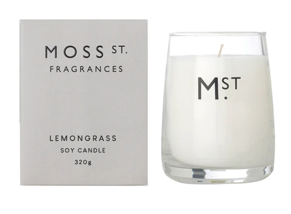 Moss St Lemongrass Soy Candle 320g