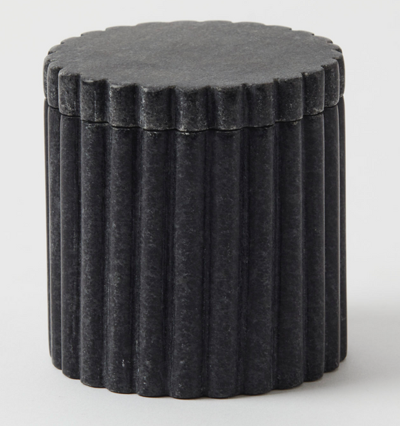 Black Marble Canister