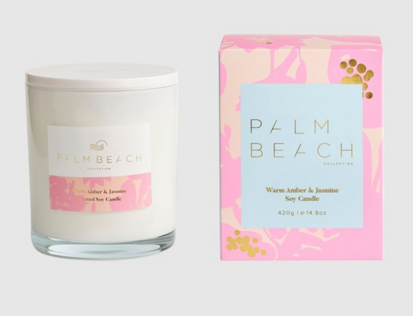 Palm Beach Collection - Warm amber and Jasmine 420g Candle