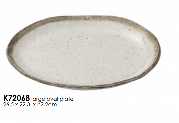 Shirokaratsu Large Oval Plate