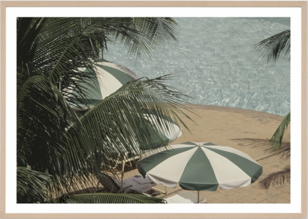 Retro Poolside Umbrellas
