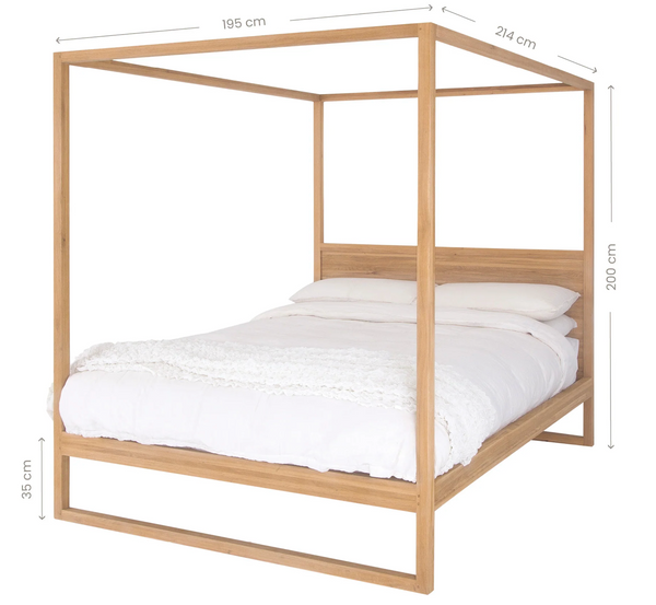 Strand 4 Poster Bed Oak