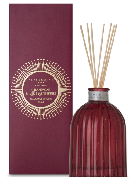 Peppermint Grove Champagne & Red Raspberries Fragrance Diffuser 350ml
