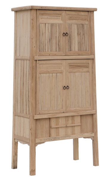 Bamboo Tall Cabinet Blonde