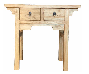 Elm Orient 2 drawer Hall Table 90cm