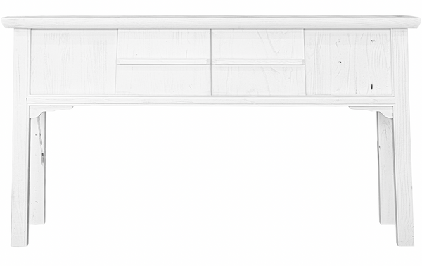 Bamboo Console Table White Uniqwa Collections