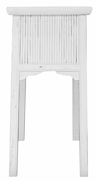 Bamboo Console Table White Uniqwa Collections