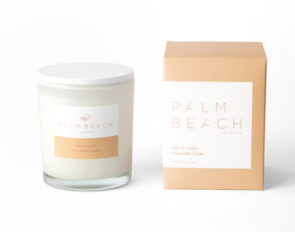 Palm Beach Collection - Lillies and Leather 420g Candle