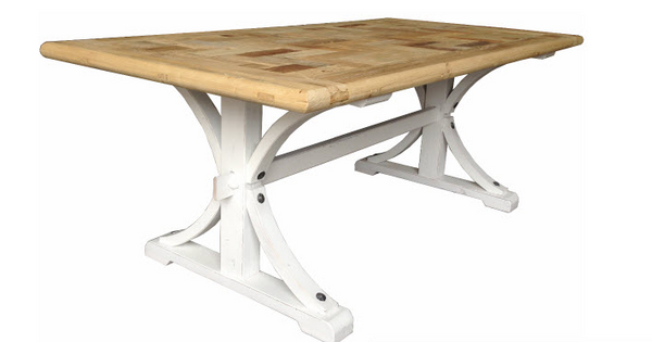 Antilles Dining Table Rectangle White Base
