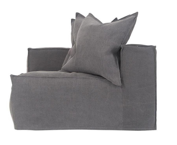 Hendrix Sofa Left Hand Arm Uniqwa Furniture Charcoal