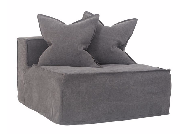 Hendrix Sofa Middle Uniqwa Furniture Charcoal