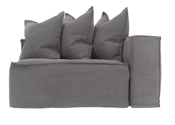 Hendrix Sofa Right Hand Arm Uniqwa Furniture Charcoal